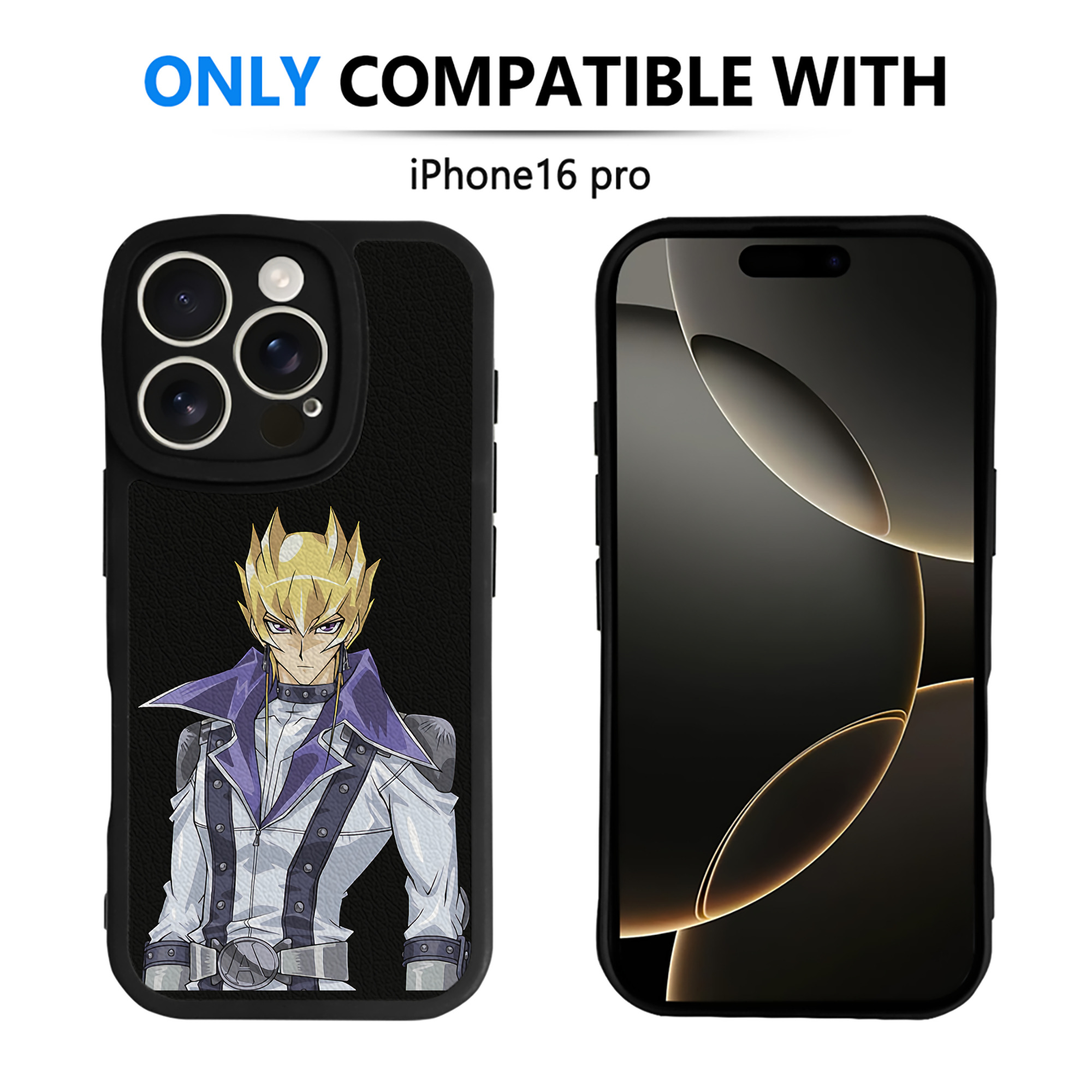 遊☆戯☆王 Yu-Gi-Oh! 【iPhone 16シリーズ対応】シリコンスマホケース（レザー調） 材質：シリコン